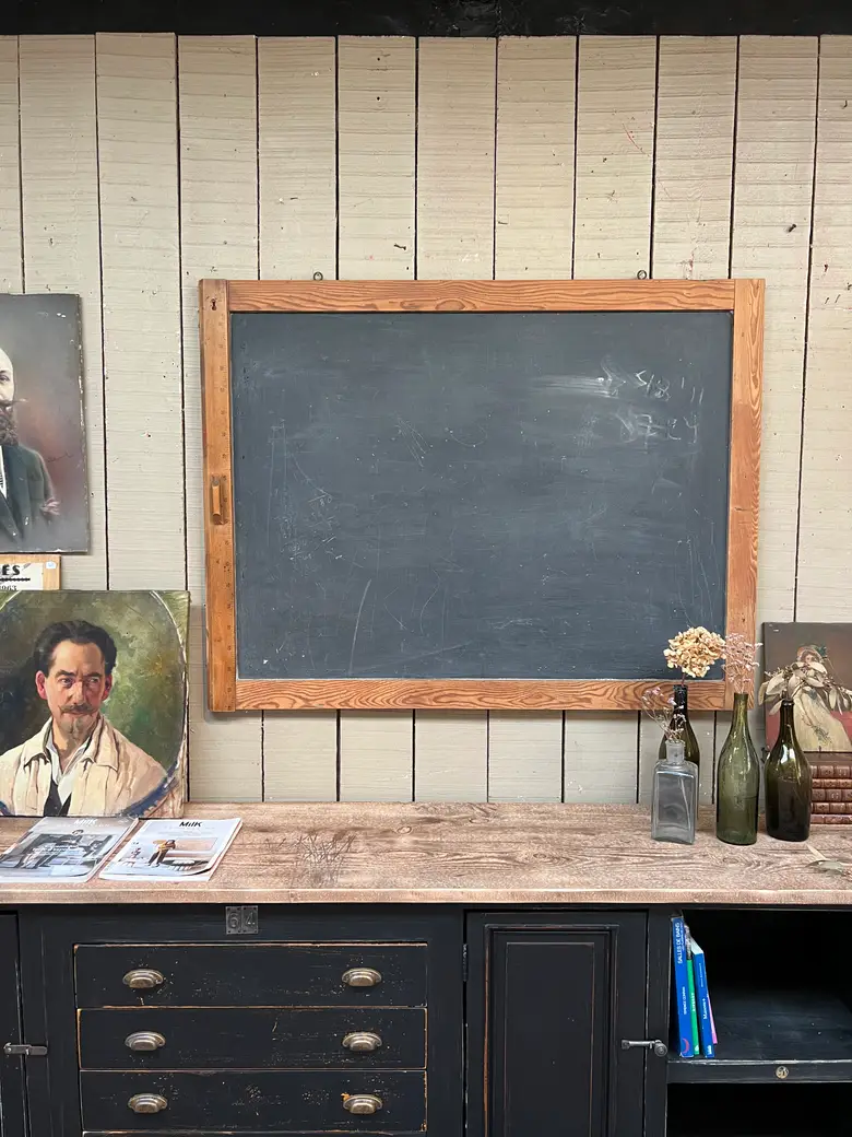 Ancien tableau d’école Années 50