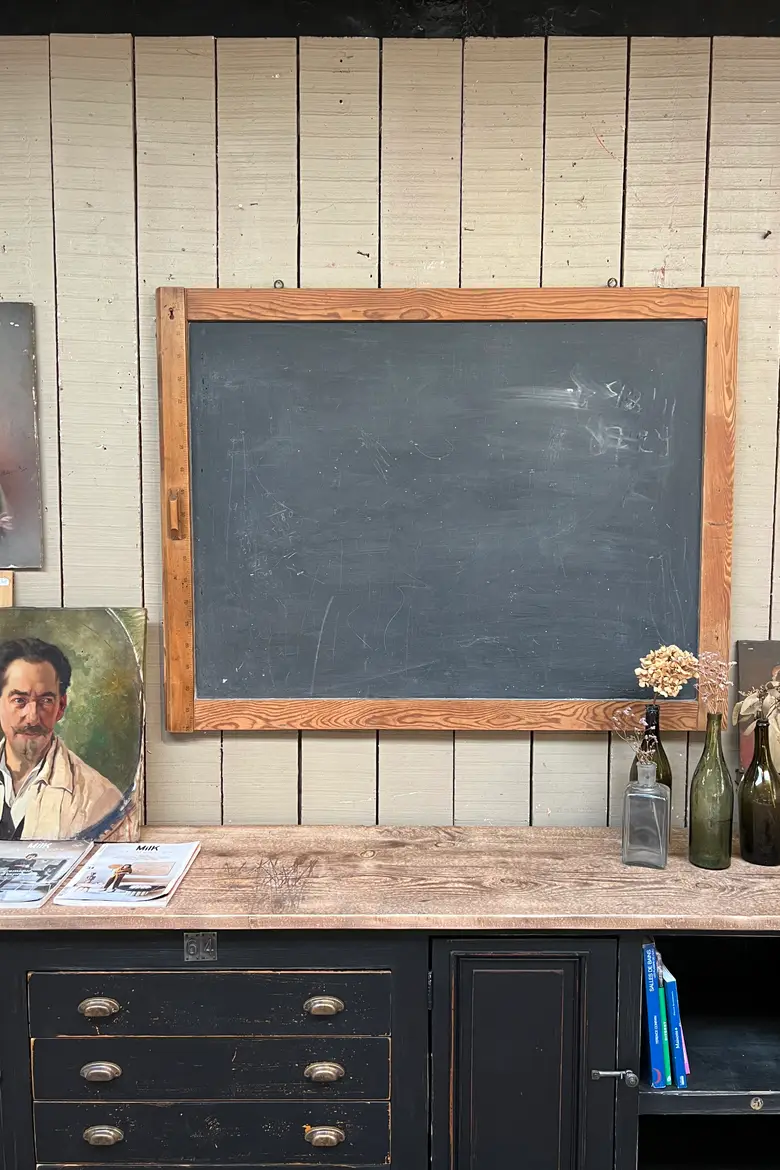 Ancien tableau d’école Années 50