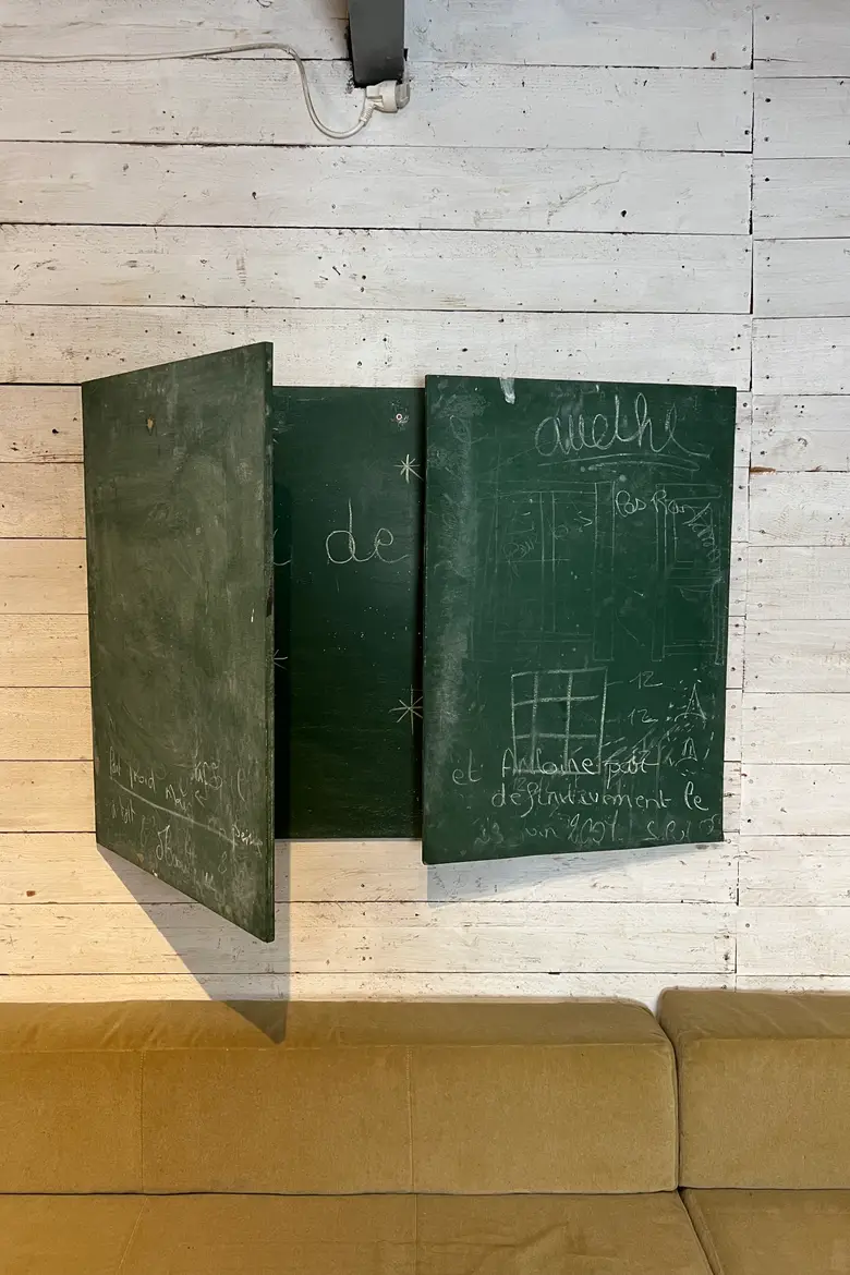 Ancien tableau d’école Années 50