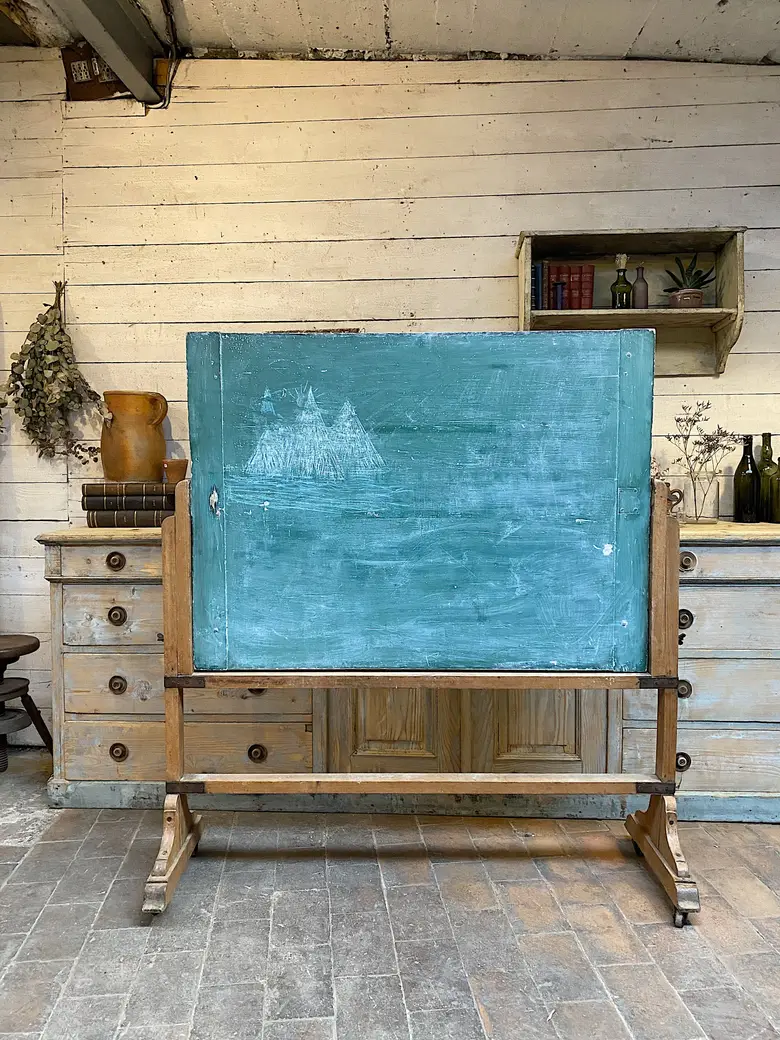 Ancien tableau d’école double face Début XXème