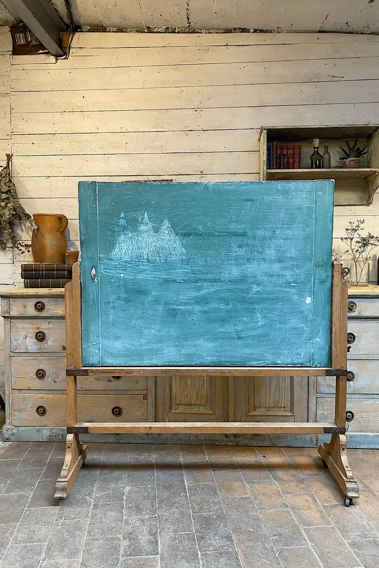 Ancien tableau d’école double face Début XXème