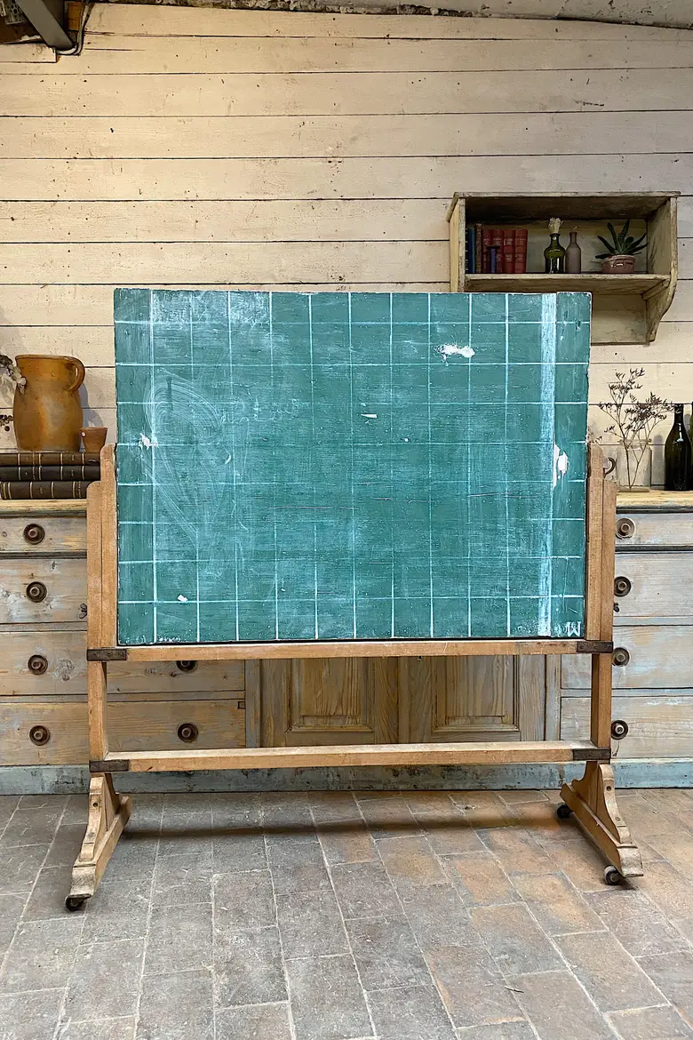 Ancien tableau d’école double face Début XXème