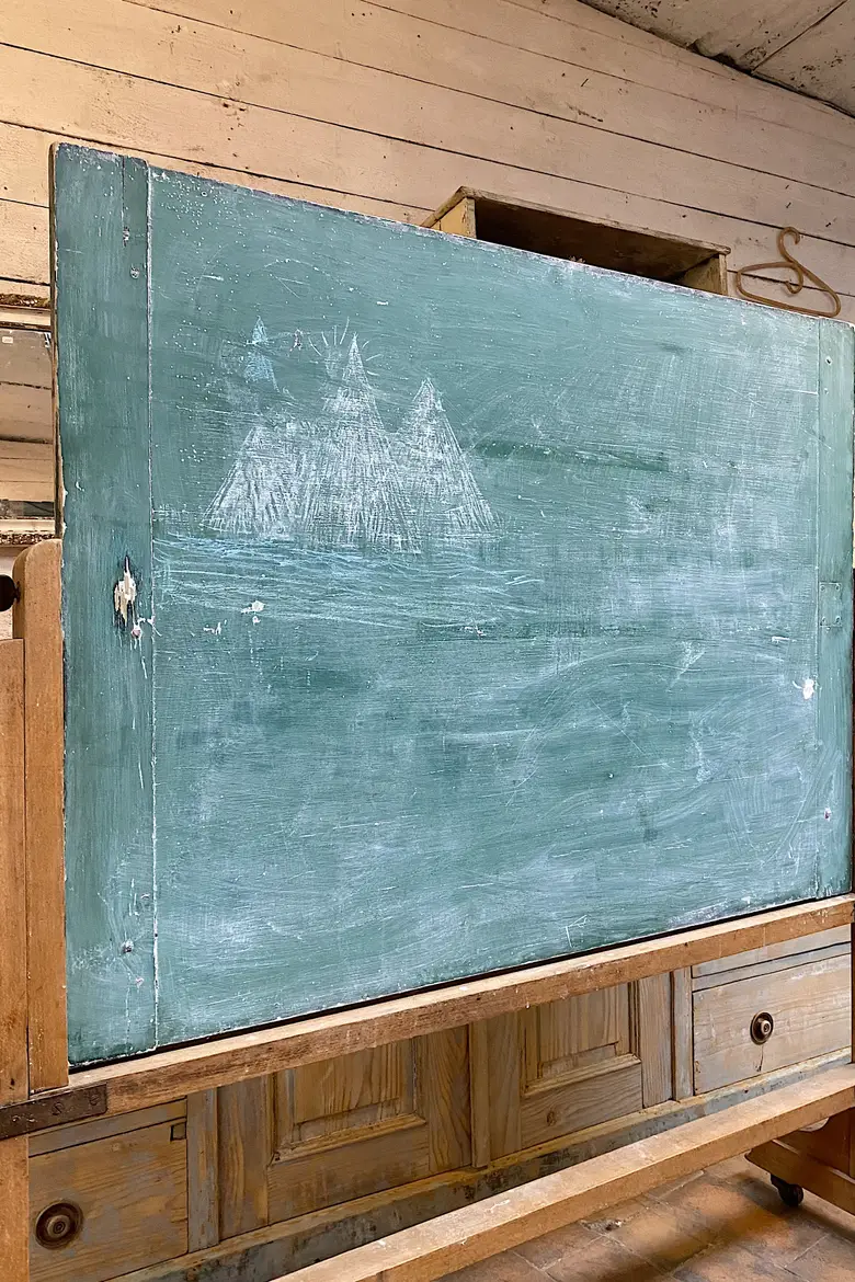 Ancien tableau d’école double face Début XXème