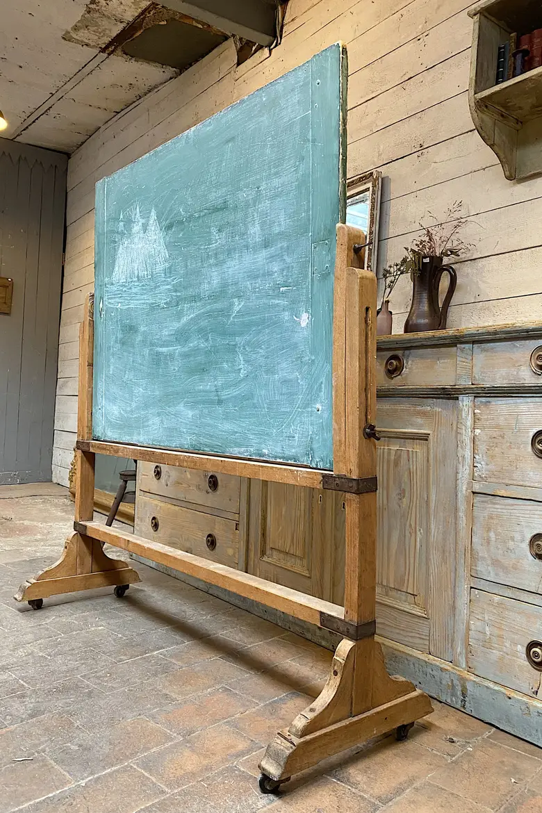 Ancien tableau d’école double face Début XXème