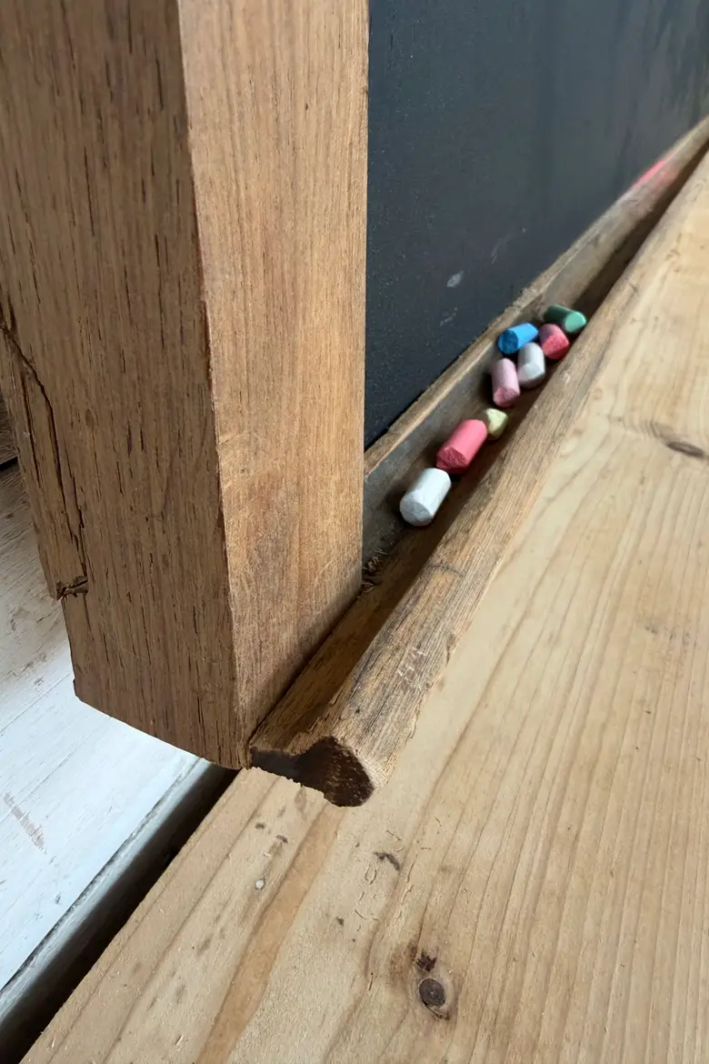 Ancien tableau d’école en chêne