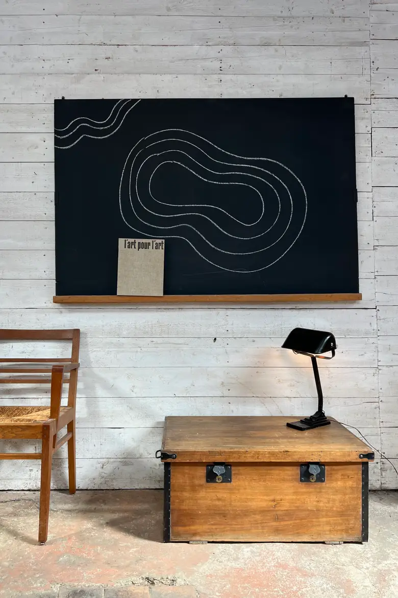 Ancien tableau d’école mural – Années 50