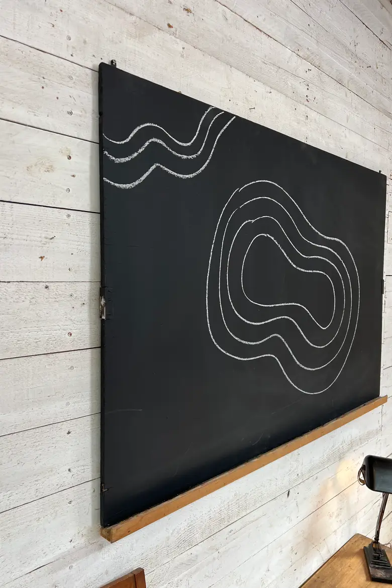 Ancien tableau d’école mural – Années 50