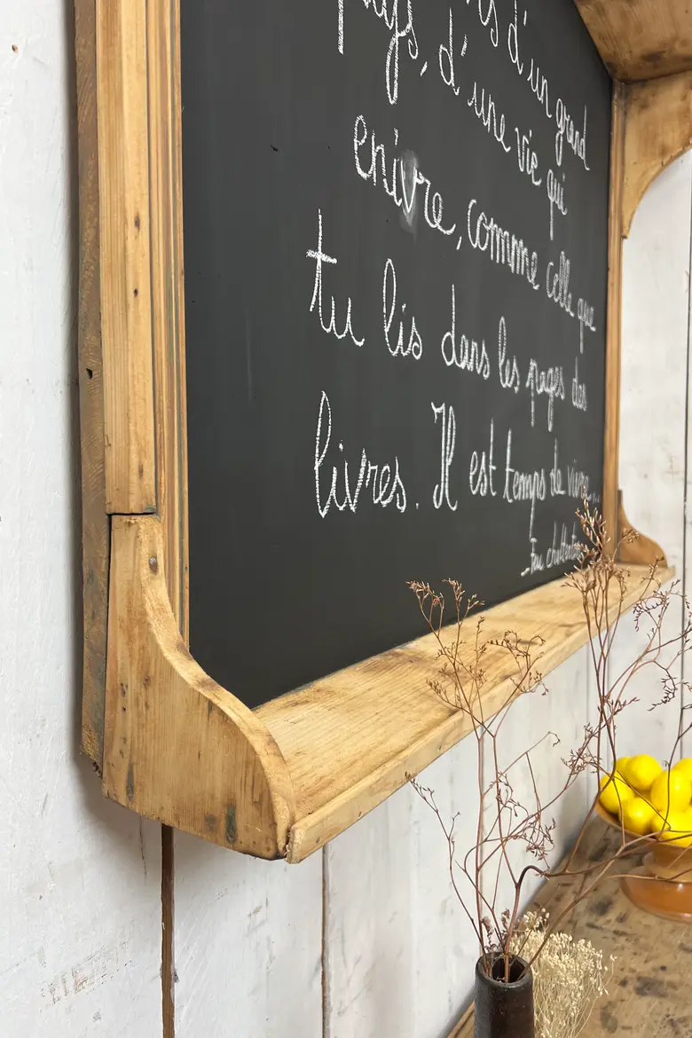 Ancien tableau étagère en sapin