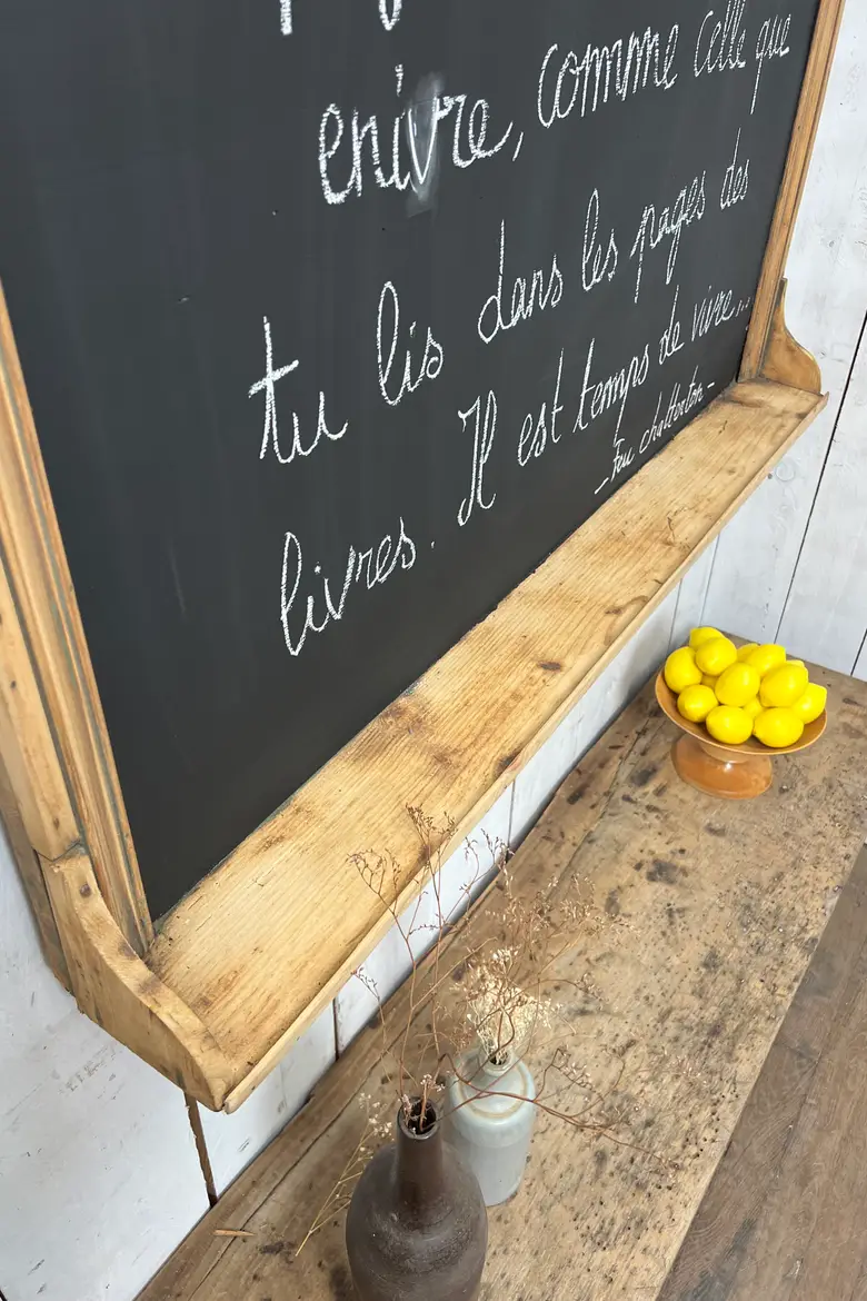 Ancien tableau étagère en sapin