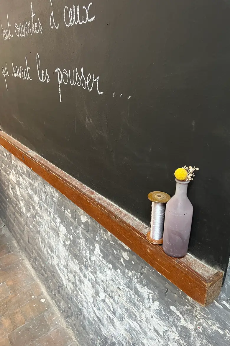 Ancien tableau noir d’école Années 50