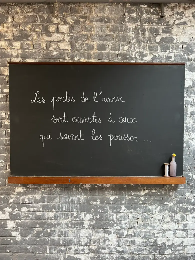 Ancien tableau noir d’école Années 50