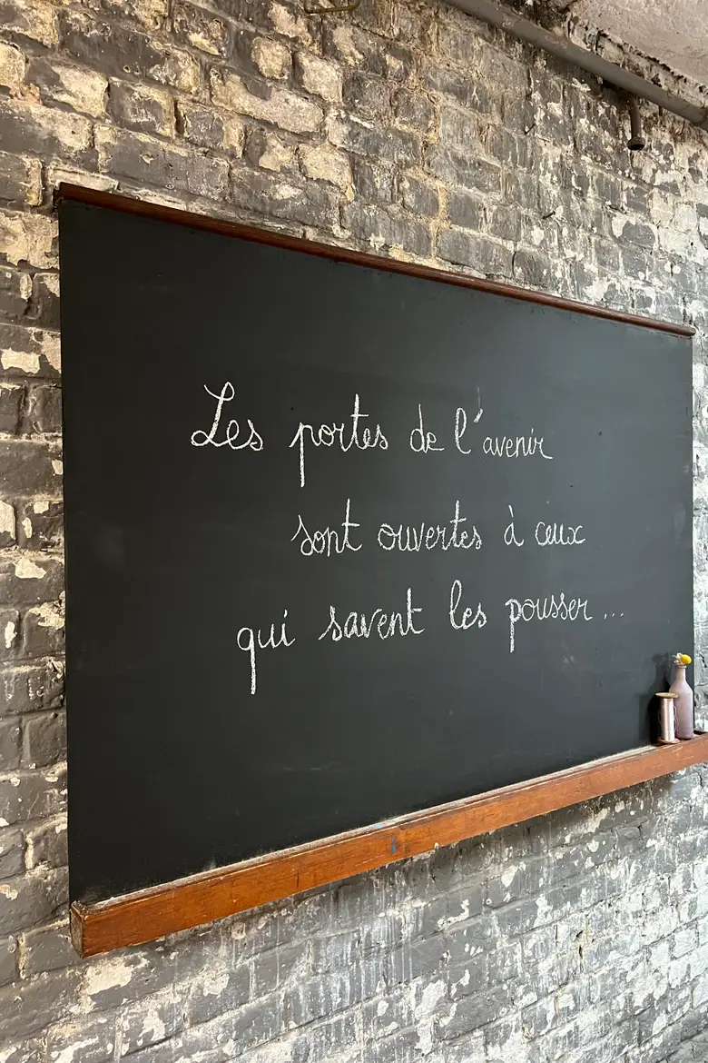 Ancien tableau noir d’école Années 50