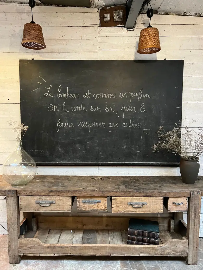 Ancien tableau noir d’école Début XXème
