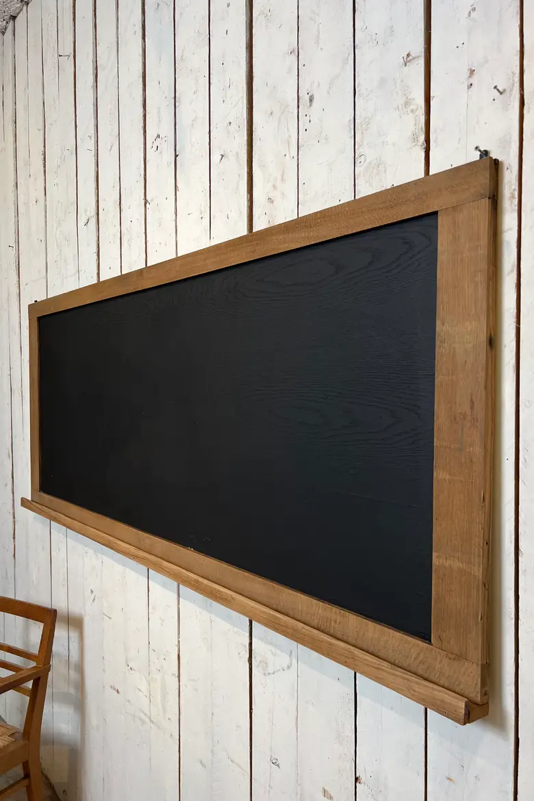 Ancien tableau noir en chêne