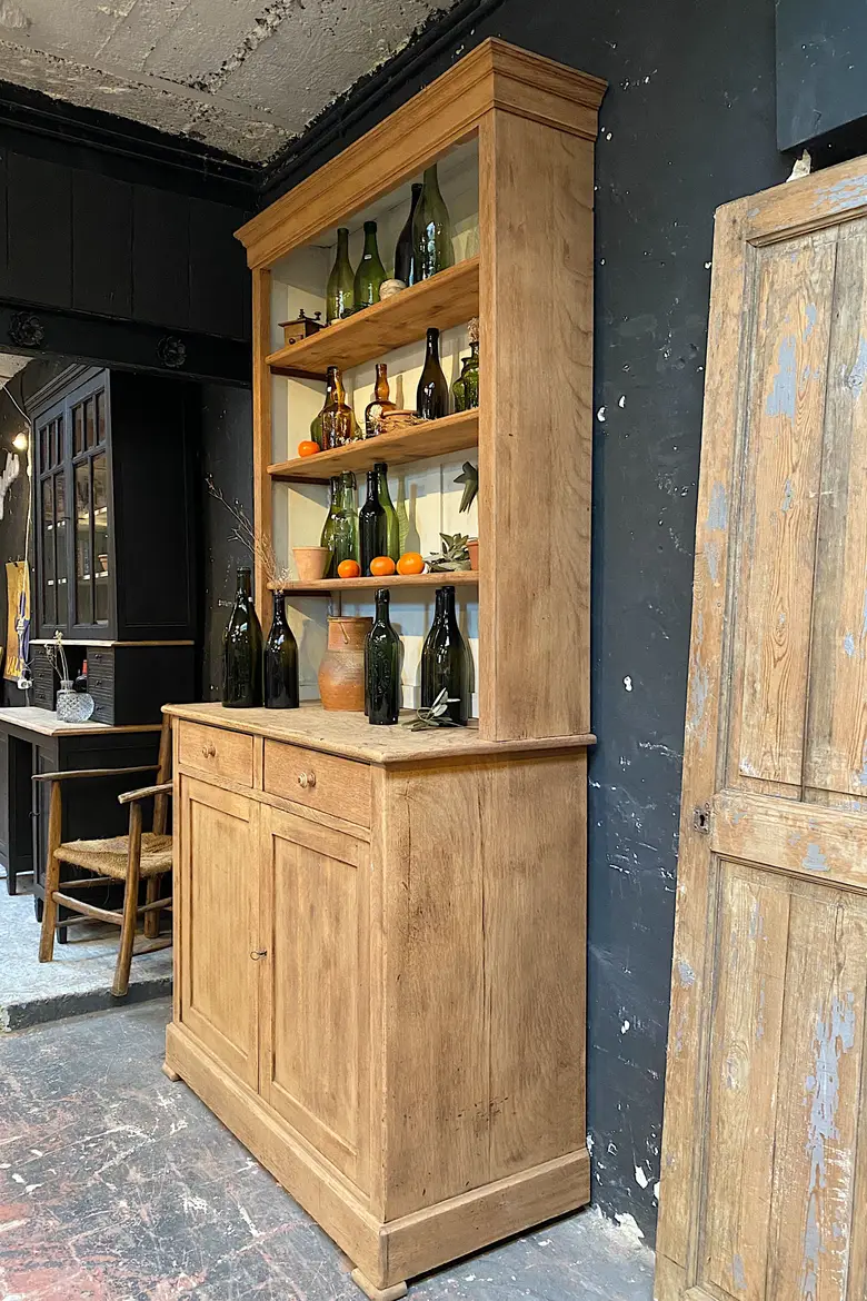 Ancien vaisselier en chêne Début XXème