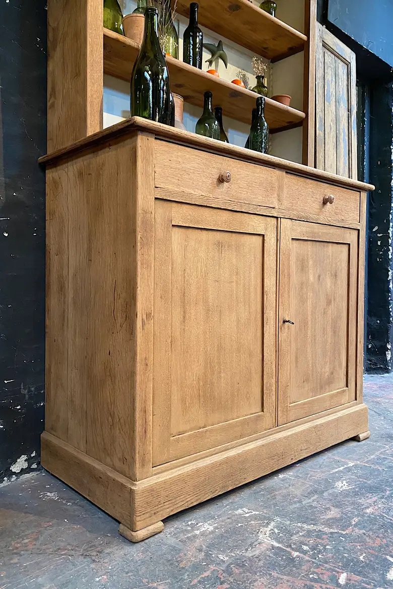 Ancien vaisselier en chêne Début XXème