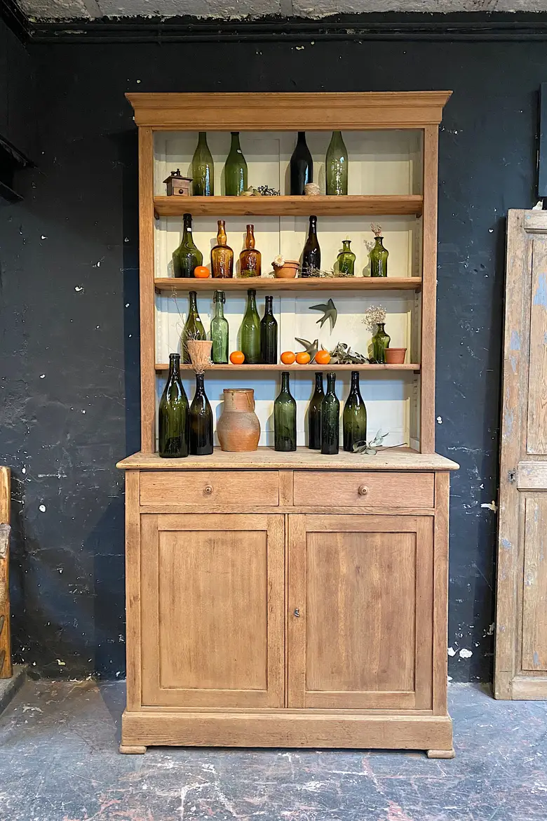 Ancien vaisselier en chêne Début XXème