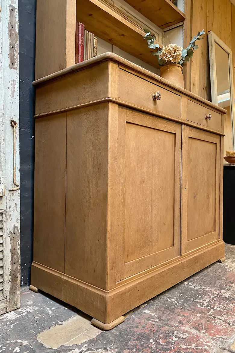 Ancien vaisselier en chêne Début XXème