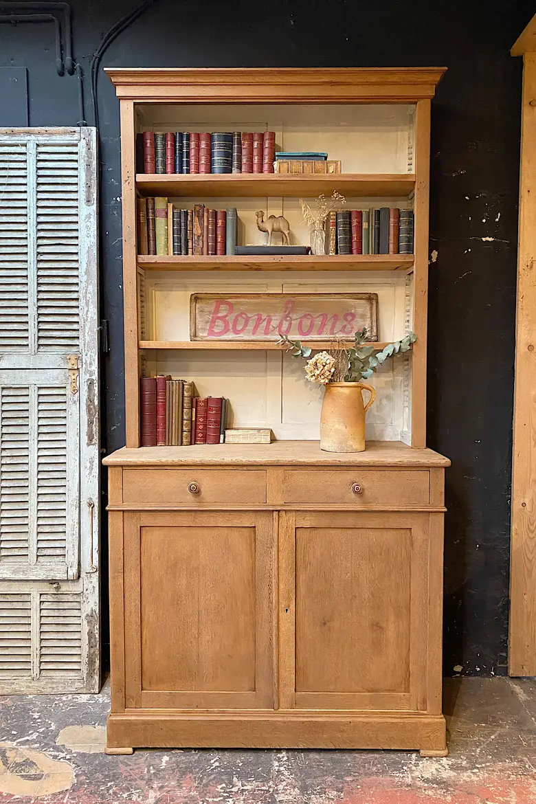 Ancien vaisselier en chêne Début XXème