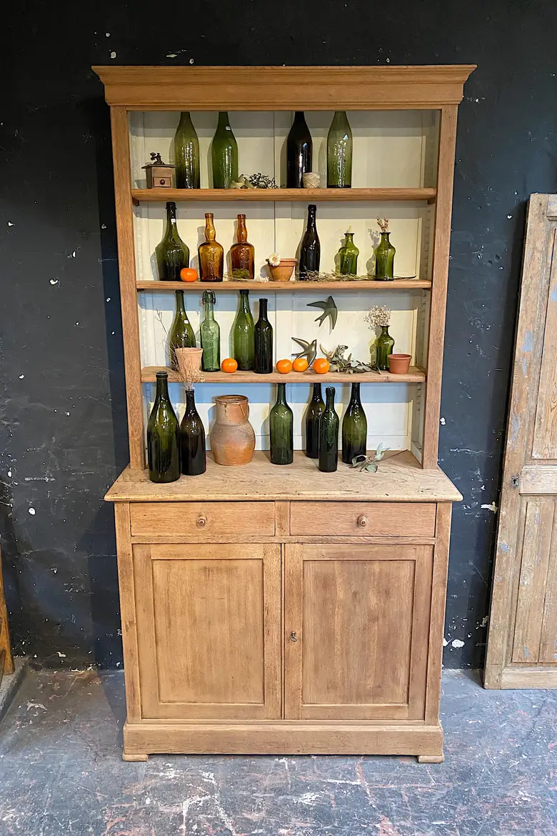 Ancien vaisselier en chêne Début XXème