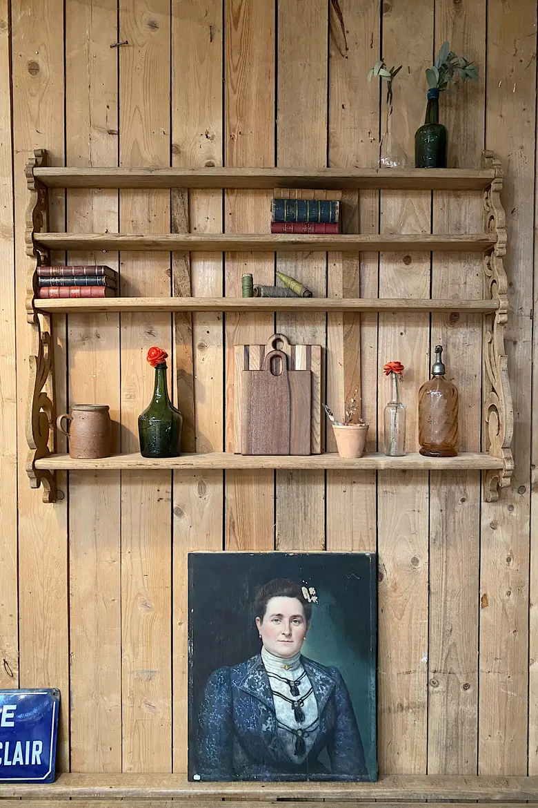 Ancien verrier en orme Début XXème