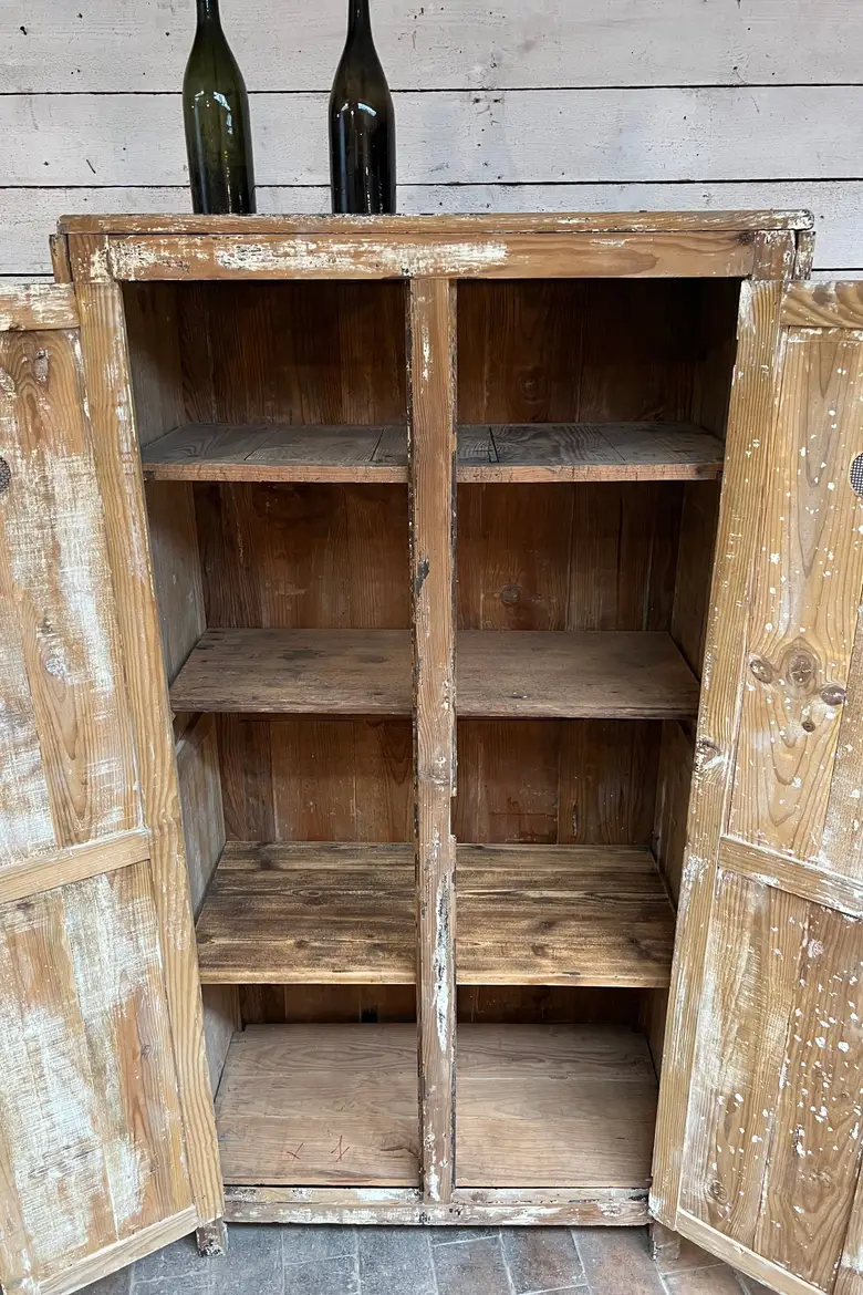 Ancien vestiaire en bois patiné Début XXème