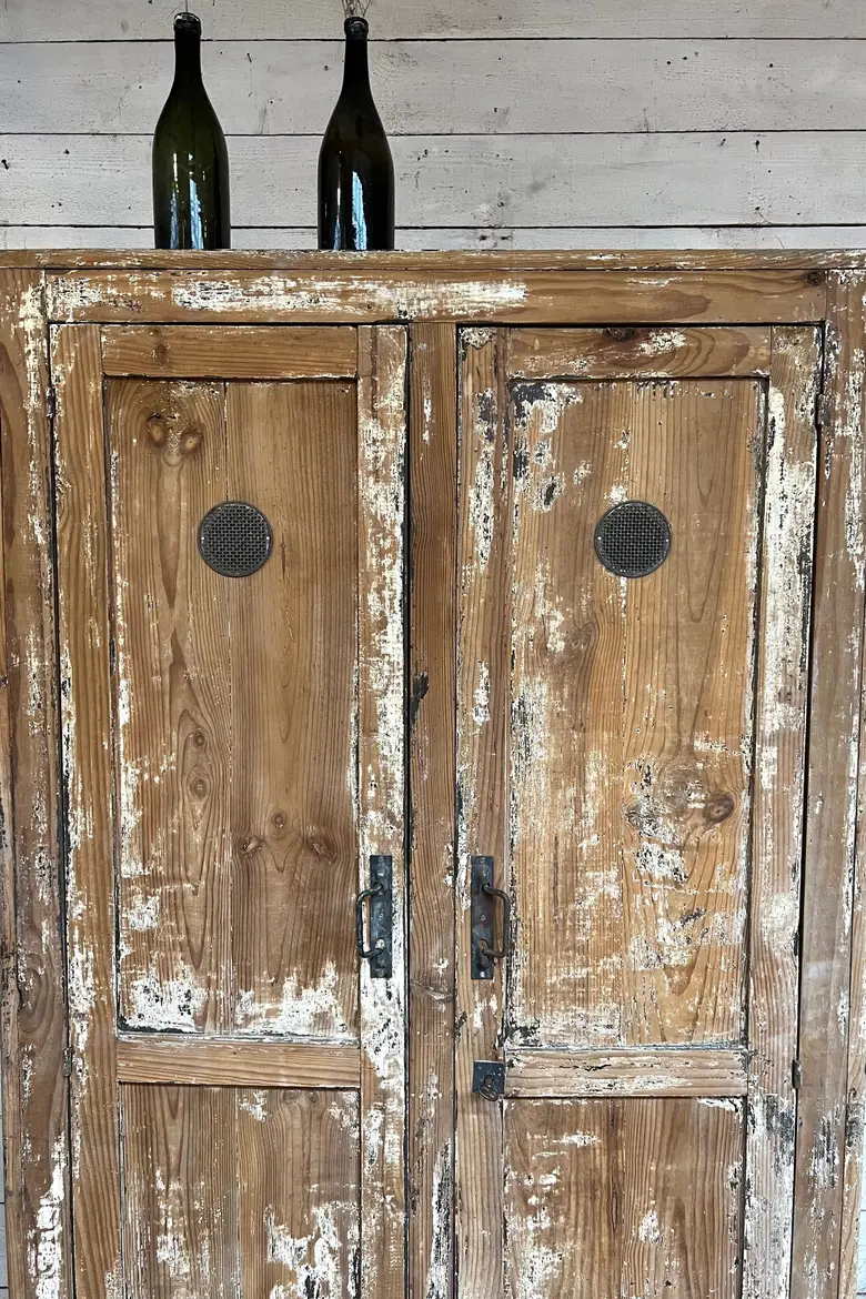 Ancien vestiaire en bois patiné Début XXème