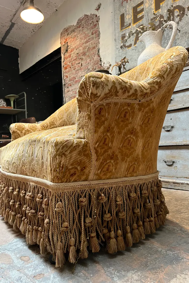 Ancienne banquette de style Napoléon 3