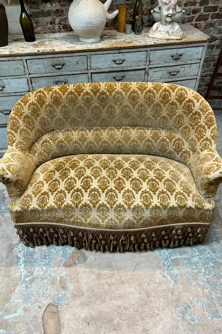 Ancienne banquette de style Napoléon 3