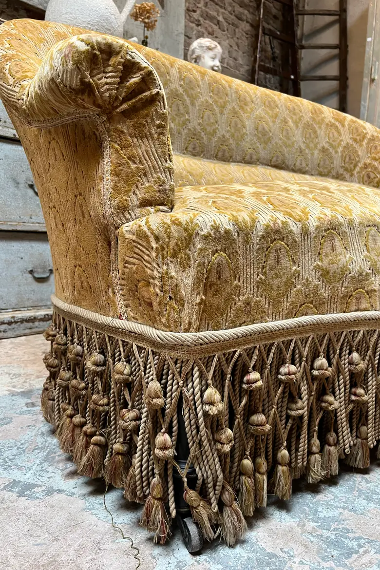 Ancienne banquette de style Napoléon 3