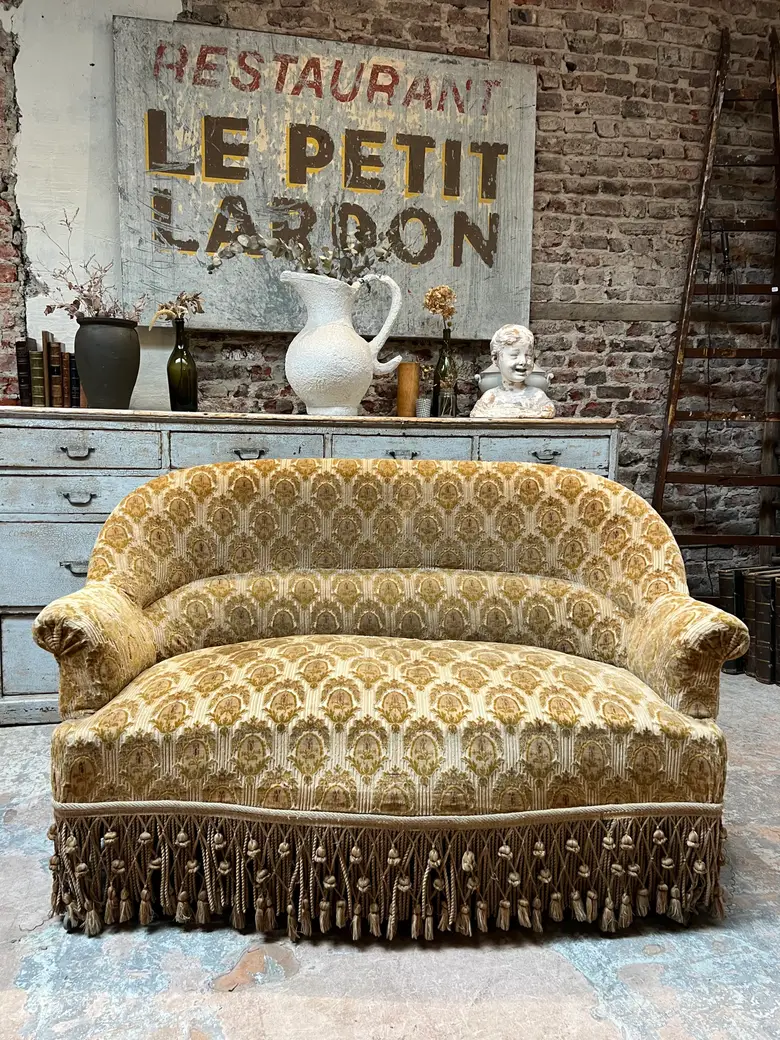 Ancienne banquette de style Napoléon 3