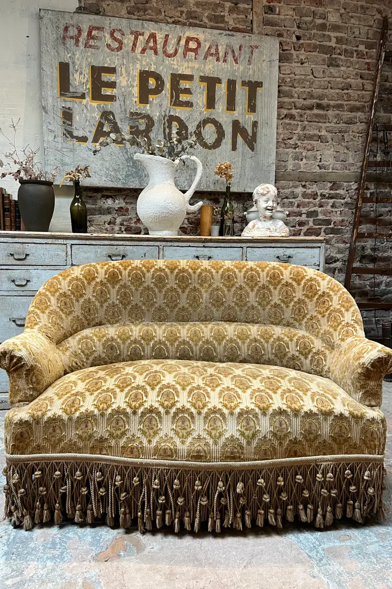 Ancienne banquette de style Napoléon 3