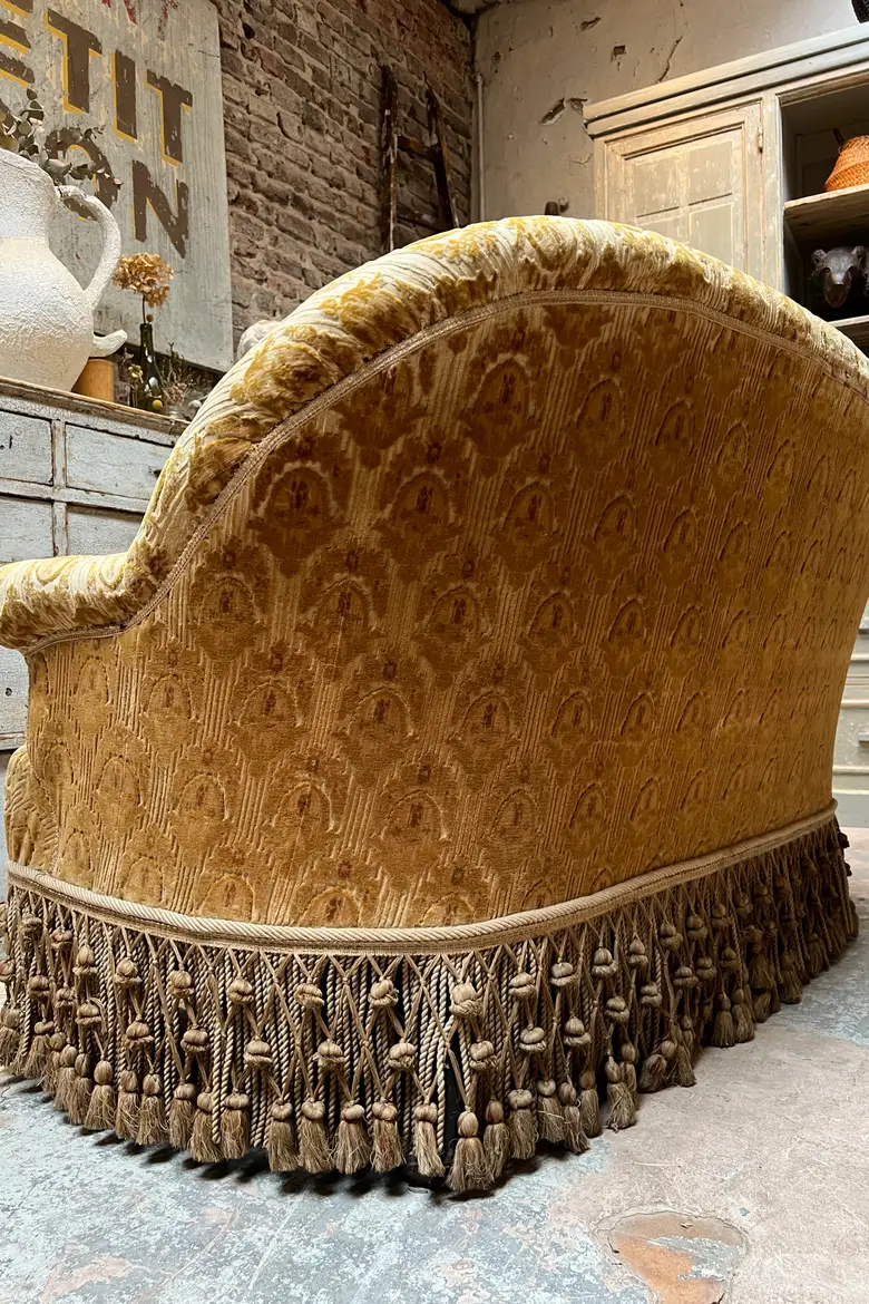 Ancienne banquette de style Napoléon 3