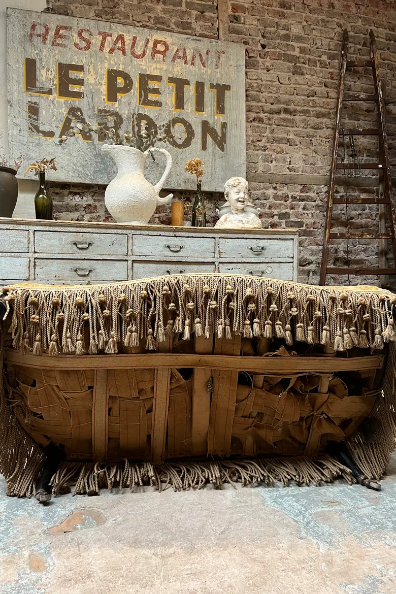 Ancienne banquette de style Napoléon 3