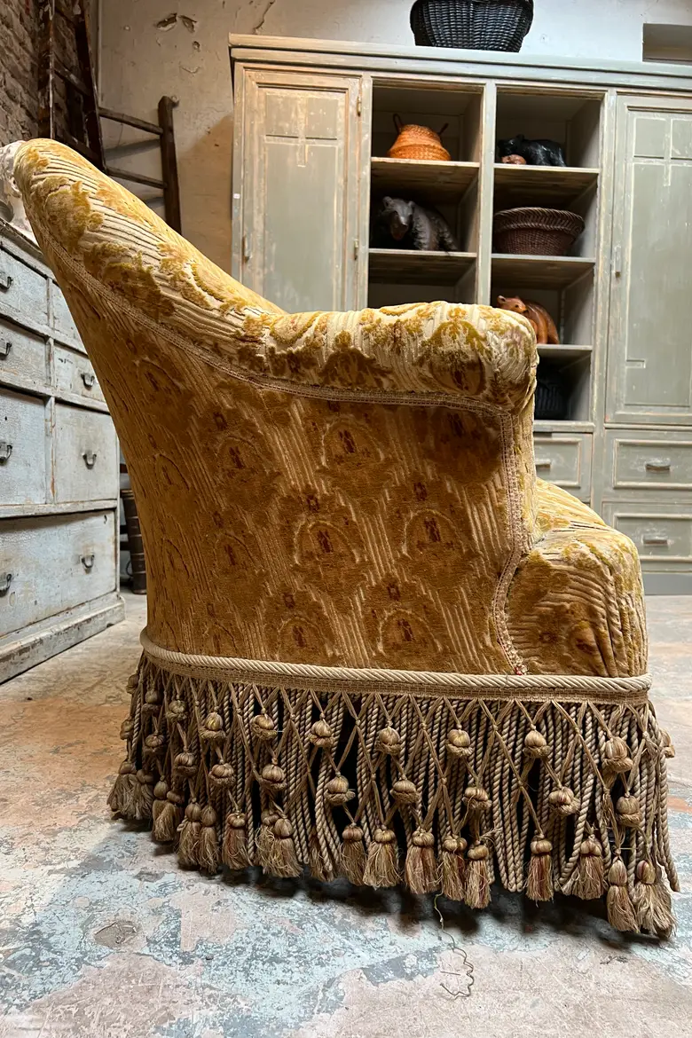 Ancienne banquette de style Napoléon 3