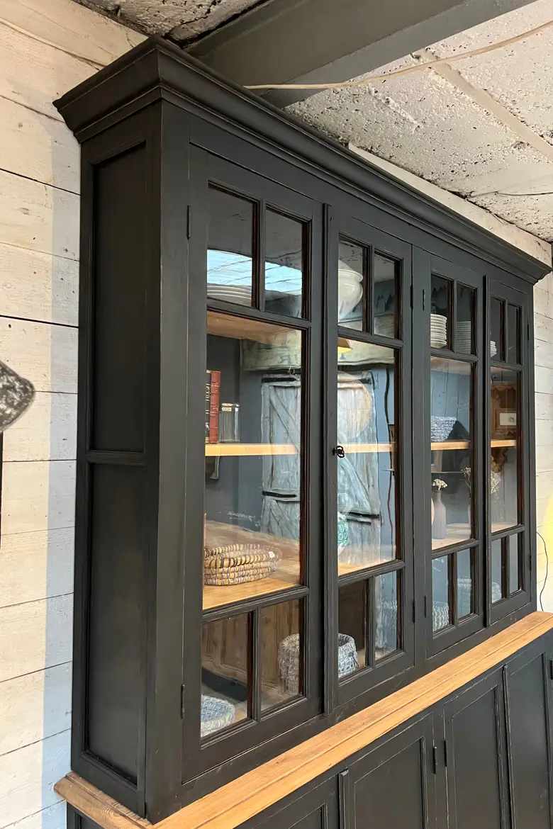 Ancienne bibliothèque d’école en bois Début XXème