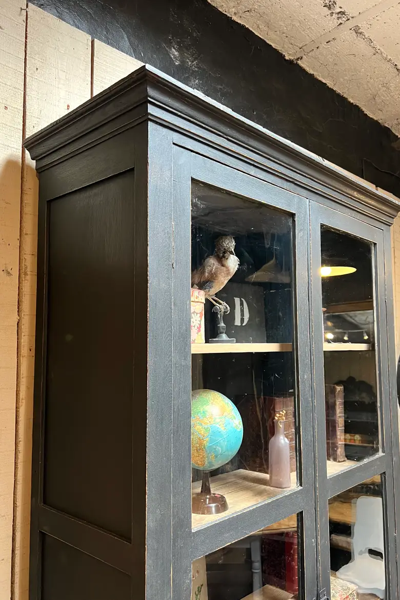 Ancienne bibliothèque d'école en chêne Début XXème