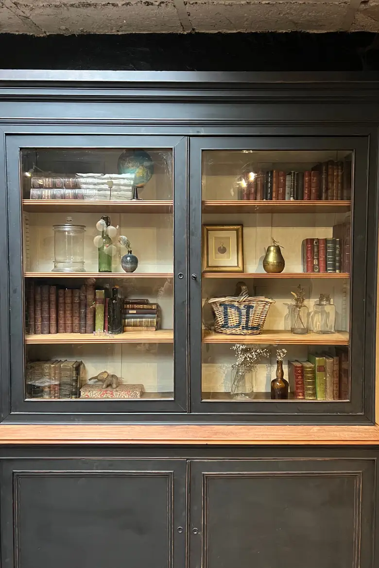 Ancienne bibliothèque en acajou fin 19ème