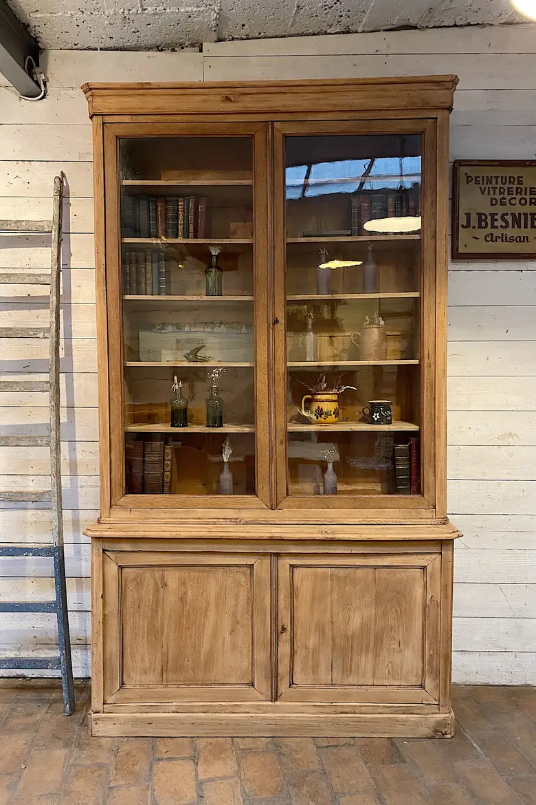 Ancienne bibliothèque en chêne Début