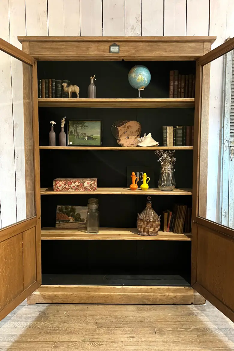 Ancienne bibliothèque en chêne Début XXème
