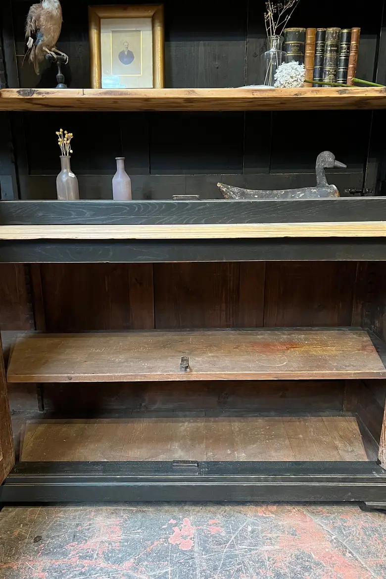 Ancienne bibliothèque en chêne et sapin Début XXème
