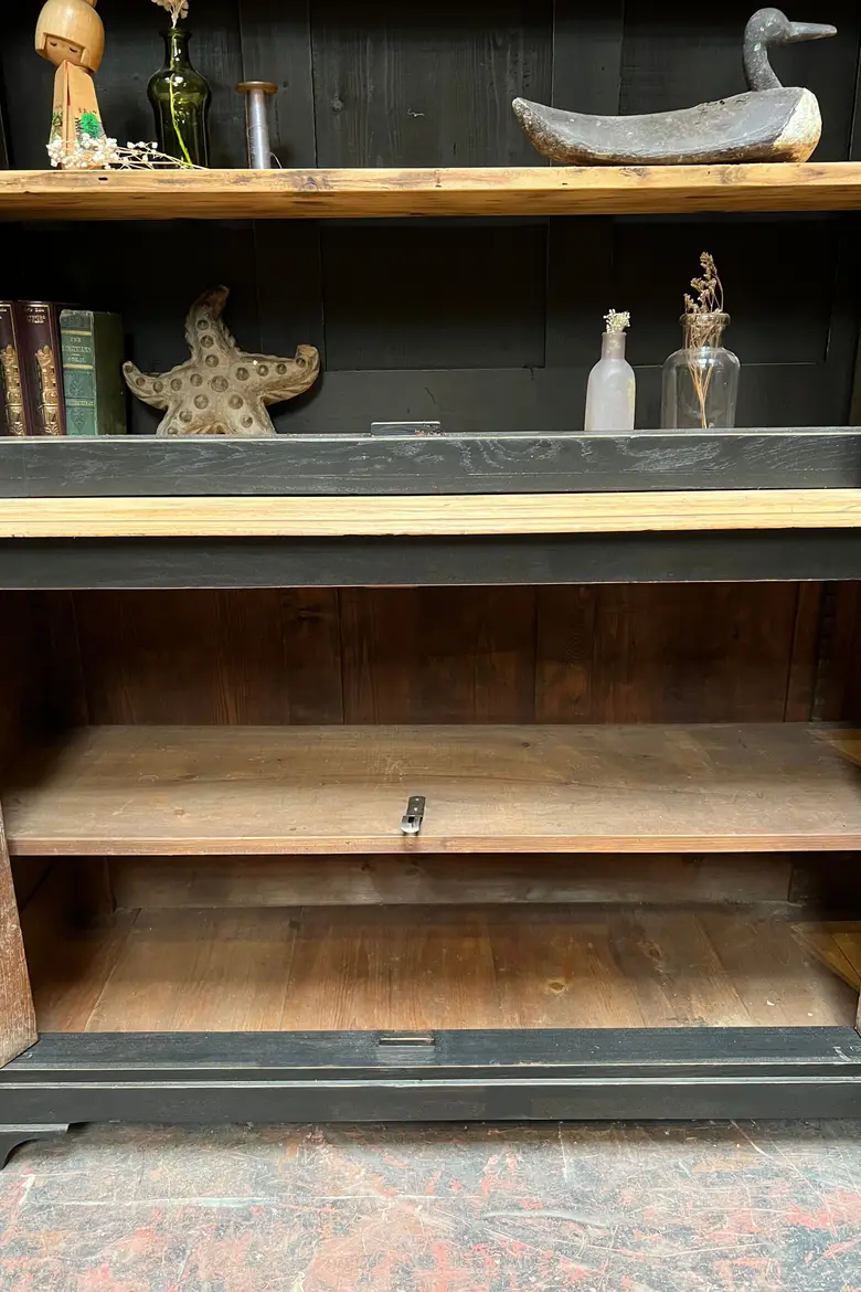 Ancienne bibliothèque en chêne et sapin Début XXème