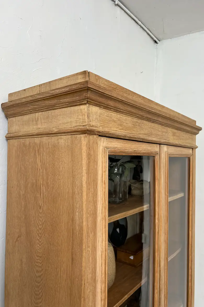 Ancienne bibliothèque en chêne – vitrée