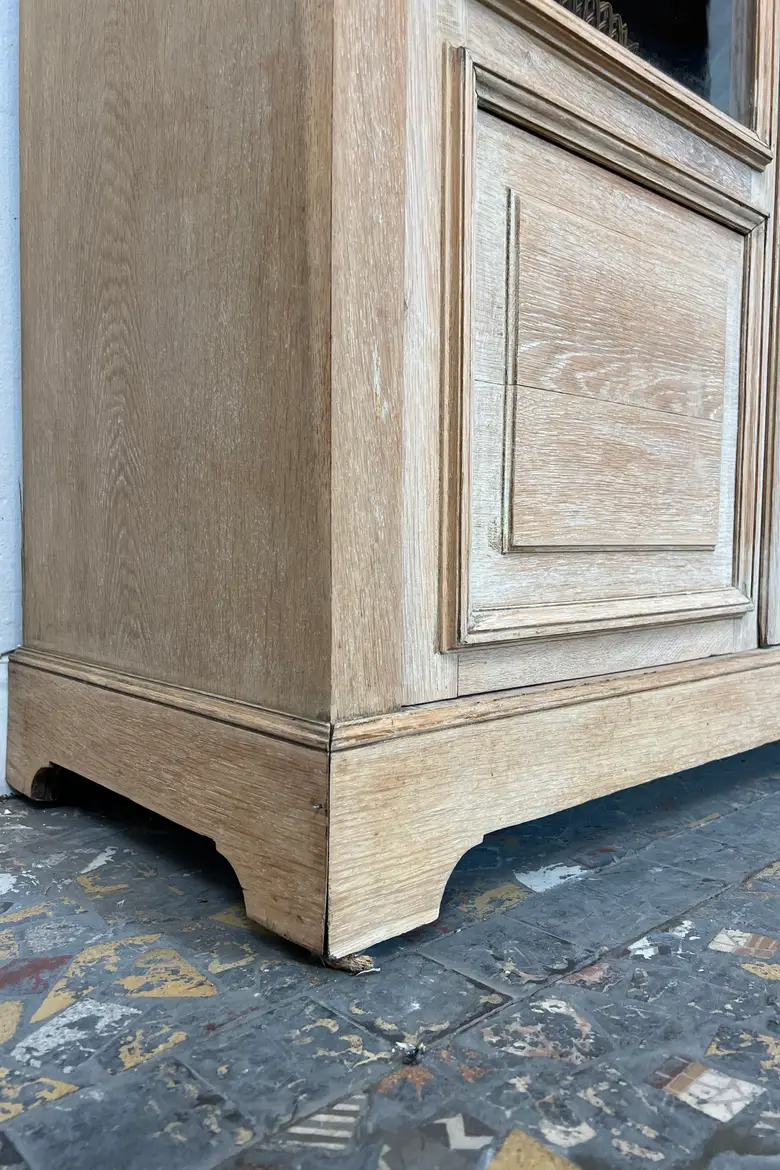 Ancienne bibliothèque en chêne – vitrée