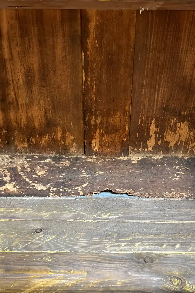 Ancienne bonnetière en sapin Début XXème