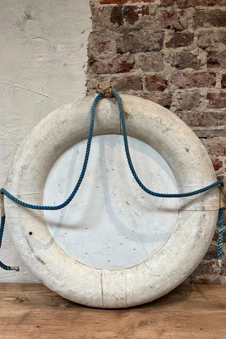 Ancienne bouée de sauvetage / tableau Début XXème