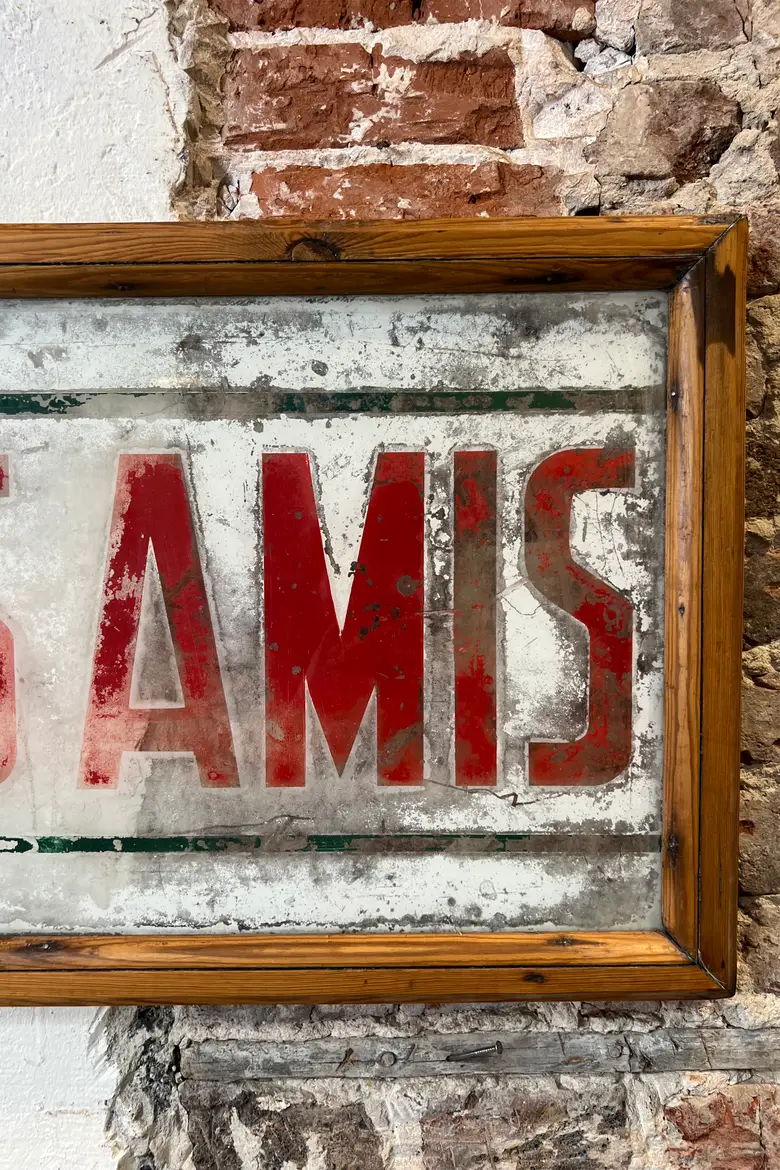 Ancienne enseigne de café « Les Bons Amis » - début XXe siècle