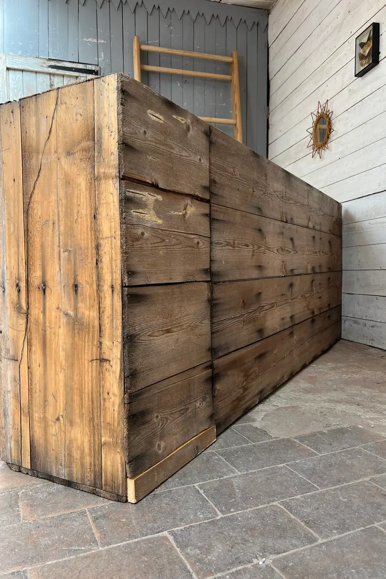 Ancienne étagère d’atelier à casiers – Début XXe