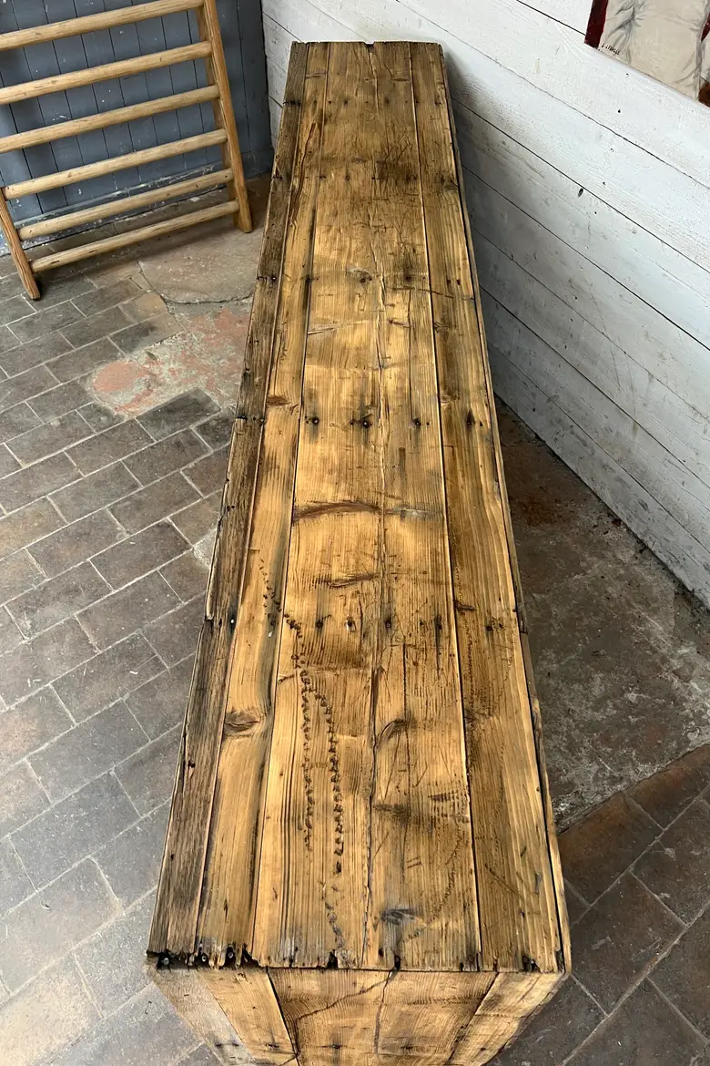 Ancienne étagère d’atelier à casiers – Début XXe