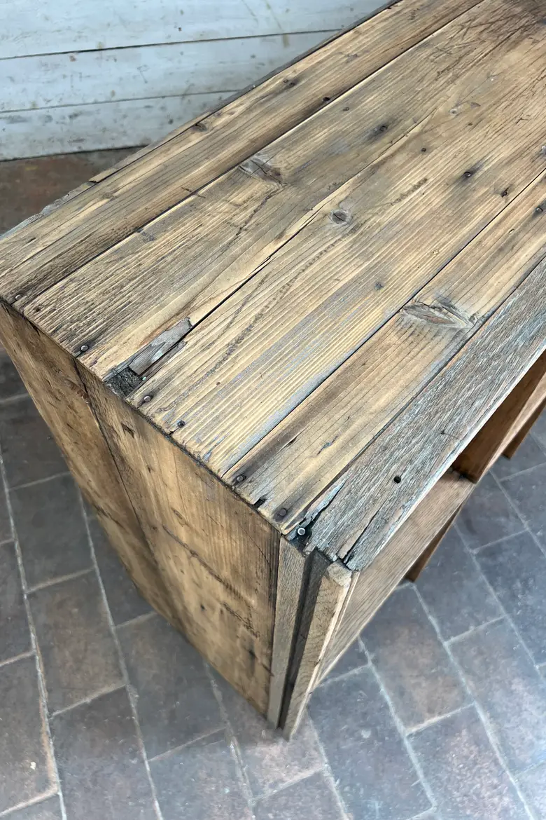 Ancienne étagère d’atelier à casiers – Début XXe